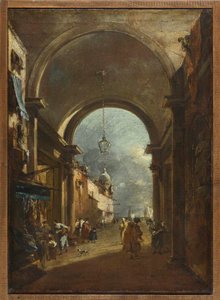View Through the Gate by Francesco Guardi