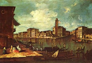 Venice, The Grand Canal with San Geremia, Palazzo Labia, and the Entrance to the Cannaregio