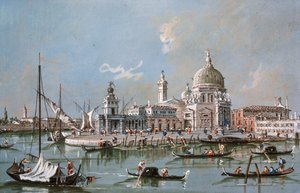 View of the Santa Maria della Salute Church, 18th century