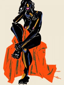 Pensive Nude Figure by Francesco Gulina