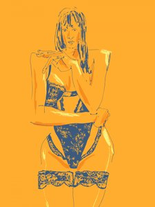 Seductive Woman In Lingerie by Francesco Gulina