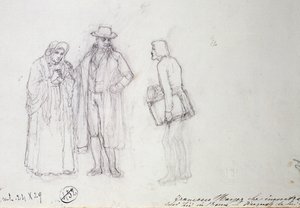 Francesco Hayez Meeting His Uncle and Aunt in Rome by Francesco Hayez