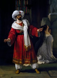 Giovanni David in role of Alexander in melodrama Arabs in Gaul by Giovanni Papini by Francesco Hayez