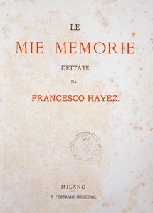 Title Page of My Memories by Francesco Hayez