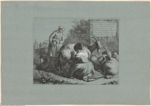 Plate 1, from The Set of 12 Pastoral Scenes by Francesco Londonio