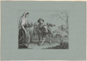 Plate 2, from The Set of 12 Pastoral Scenes