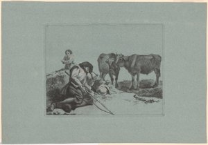 Plate 7, from The Set of 12 Pastoral Scenes by Francesco Londonio