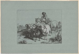 Plate 9, from The Set of 12 Pastorals Scenes by Francesco Londonio
