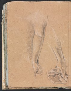 Verona Sketchbook: Arms and hands with drapery (page 78)