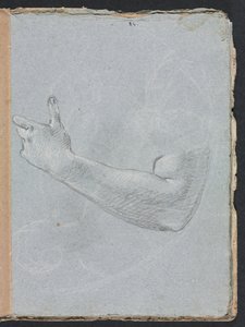 Verona Sketchbook: Left arm and hand (page 47)