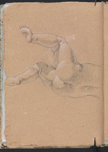 Verona Sketchbook: Putto Lower Half of Body (Page 24)