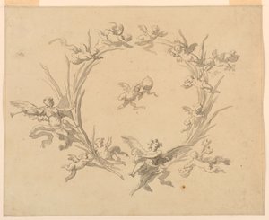 Study for Fresco Decoration, Quirinal Palace, Rome by Francesco Manno