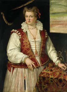 Portrait of a Woman with a Squirrel by Francesco Montemezzano (attributed to)
