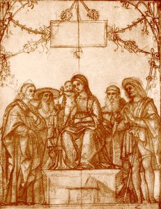 Madonna with Four Saints by Francesco Morone