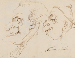 Page of caricatures