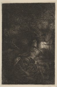The Rest on the Flight into Egypt: A Night Piece (reverse copy)