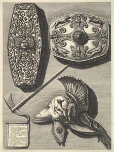 Restored detail of the Trophies of Octavian Augustus