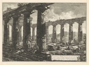 Temple of Juno in Paestum by Francesco Piranesi