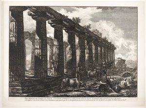 Temple of Athena in Paestum by Francesco Piranesi
