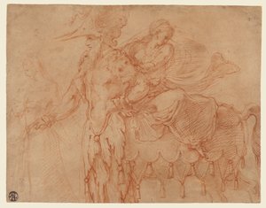 Centaur and Lapith by Francesco Primaticcio