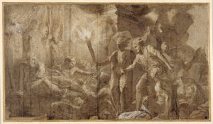 Hercules Lying Beside Omphale by Francesco Primaticcio
