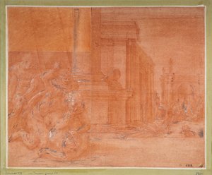 Odysseus Fighting the Beggar Irus by Francesco Primaticcio