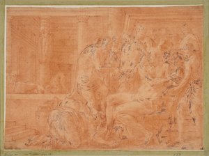 Odysseus Washing His Hands by Francesco Primaticcio