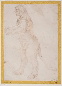 Sphinx Standing Erect by Francesco Primaticcio