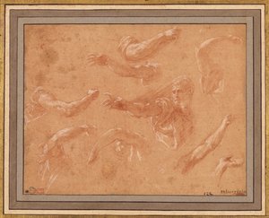 Study of God the Father with Angels by Francesco Primaticcio