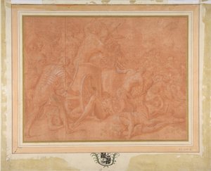Ulysses and His Companions Fighting the Cicones Before the City of Ismaros (Study)