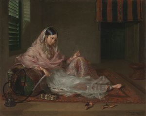 Muslim Lady Reclining by Francesco Renaldi