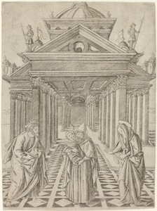 The Presentation in the Temple, plate four from the Life of the Virgin and Christ by Francesco Rosselli