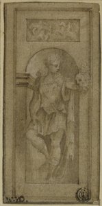 Niche Statue of David with the Head of Goliath