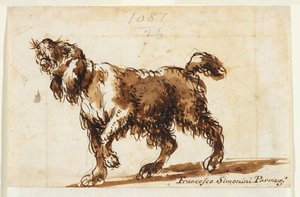 Dog howling (recto), c.1700-50