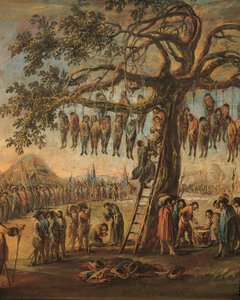 The Miseries of War: The Hanged Men (detail) by Francesco Simonini