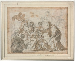 A Miracle of Saint Maurus by Francesco Solimena