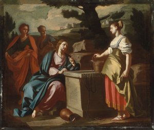 Christ and the Woman of Samaria at the Well by Francesco Solimena