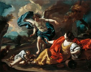 Hagar and Ishmael by Francesco Solimena