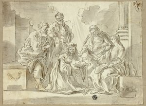 Holy Family with Saints by Francesco Solimena