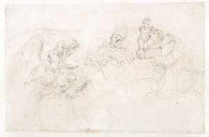 Three Saints: St. Vincent Ferrer, a Pope, and St. Anthony of Padua by Francesco Solimena