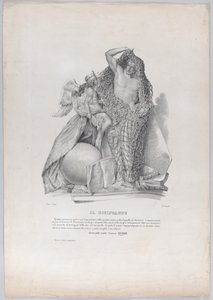 Prince Raimondo di Sangro disentangling himself from the net of worldly cares, ca. 1840-50 by Francesco Wenzel
