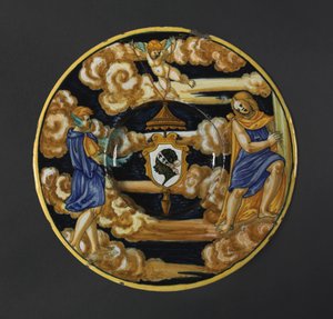 Plate with the Arms of the Pucci Family, 1532 by Francesco Xanto Avelli