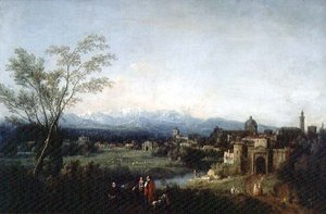 Fantastical Landscape, Vicenza by Francesco Zuccarelli