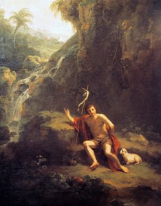 Landscape with St. John the Baptist by Francesco Zuccarelli