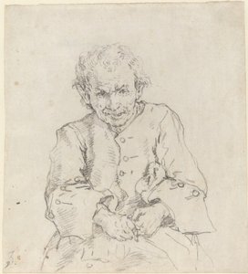 Seated Peasant by Francesco Zuccarelli