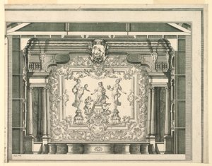 Transverse Section, Proscenium, and Curtain, Teatro Filarmonico, Verona