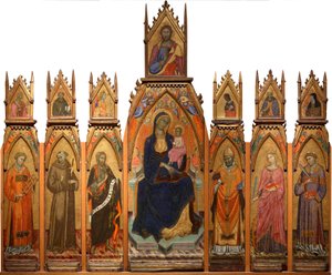 Madonna and Child. Christ and Saints