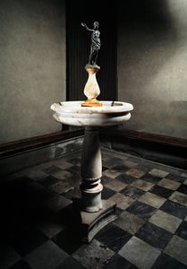 Stoup with Statue of St John the Baptist