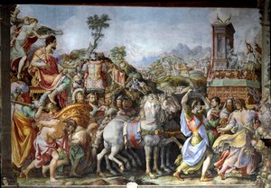 The triumph of Marcus Furius Camillus, general and Roman statesman