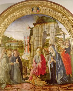 Adoration of the Child by St. Ambrose and St. Bernard
